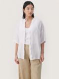 Part Two Ghita Linen Short Sleeves V-Notch Neck Shirt