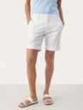 Part Two Hanijan Regular Fit Folded Cuff Shorts, Bright White