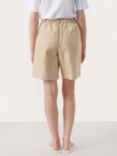 Part Two Gentina High Waisted Shorts, White Pepper