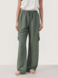 Part Two Grazia High Waist Cargo Trousers, Agave Green