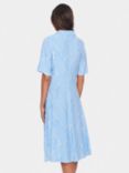 Saint Tropez Elyse Abstract Print Midi Shirt Dress, Blue/White