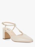 Dune Dominate Leather Court Shoes, Cream