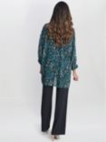 Gina Bacconi Dido Collarless Shirt, Multi