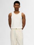 SELECTED HOMME Organic Cotton Tank Top, Egret