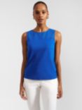 Hobbs Paige Broderie Cotton Sleeveless Top, Blue