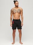 Superdry Recycled Polo 17" Swim Shorts, Black