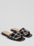 L.K.Bennett Hema Stitch Detail Leather Slider Sandals