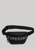 Superdry Logo Bumbag, Black/Optic