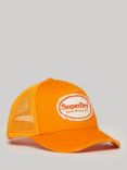 Superdry Mesh Embroidery Baseball Cap, Fluro Orange