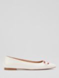 L.K.Bennett Cayden Patent Leather Flats, Cream