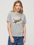 Superdry Reworked Classics T-Shirt, Ash Grey Marl