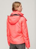 Superdry Hooded Mountain Windbreaker Jacket, Hyper Fire Pink