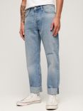 Superdry Organic Cotton Straight Jeans, Blue