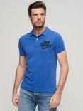 Superdry Superstate Polo Shirt, Monaco Blue