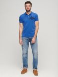 Superdry Superstate Polo Shirt, Monaco Blue