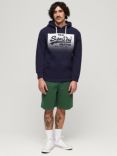 Superdry Essential Logo Jersey Shorts, Pine Green Marl