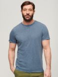 Superdry Crew Neck Slub Short Sleeved T-Shirt, Dry Slate Blue