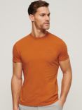 Superdry Organic Cotton Essential Logo Embroidered T-Shirt, Mojave Orange