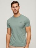 Superdry Organic Cotton Essential Logo Embroidered T-Shirt, Seawater Grey