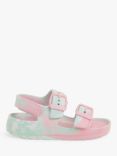 Angels by Accessorize Kids' Swirl Print Buckle Sandals, Pink/Multi
