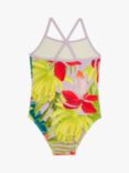 Angels by Accessorize Kids' Banana Botanical Print Frill Swimsuit, Multi