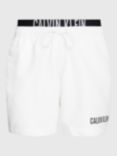 Calvin Klein Double Waistband Swim Shorts, White