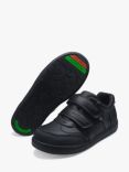 ToeZone Kids' Drew Hearts & Sparkles Leather School Shoes, Black