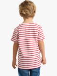 Lindex Kids' Stripe Short Sleeve T-Shirt, Red