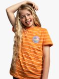 Santa Cruz Kids' Paradise Short Sleeve Stripe T-Shirt, Apricot