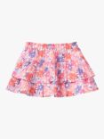 Benetton Kids' Floral Print Frill Skirt, Multi