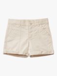 Benetton Kids' Gabardine Embroidered Logo Bermuda Shorts