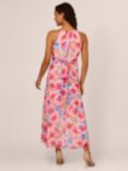 Adrianna Papell Floral Chiffon Dress, Pink/Multi