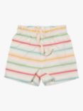Little Green Radicals Baby Rainbow Stripe Shorts, Multi