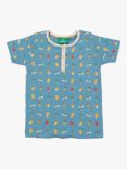Little Green Radicals Baby Summer Days T-Shirt, Corn Silk Blue