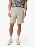 J.Lindeberg Baron Linen Shorts, Safari Beige