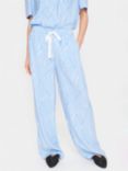 Saint Tropez Elyse Elastic Waist Casual Trousers, Milky Blue