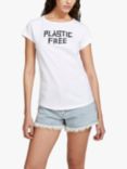 SISLEY Organic Cotton Slim Fit T-shirt, White