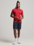 Superdry Classic Pique Polo Shirt, Hike Red Marl