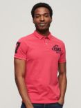 Superdry Superstate Polo Shirt, Raspberry Pink