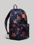 Superdry Floral Print Montana Backpack, Doris Navy