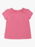 Frugi Baby Lia Organic Cotton Piskie Applique T-Shirt, Mid Pink/Multi