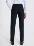 Moss x Barberis Italian Tailored Fit Half Lined Trousers, Black