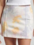 Superdry Essential Tie Dye Skirt, Peach Tie Dye