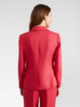 Hobbs Petite Mirabel Single Breasted Linen Suit Jacket, Raspberry Pink