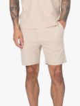 LUKE 1977 Laki Lightweight Cotton Blend Shorts, Stone