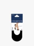 Charnos Invisible Shoe Liners, Black