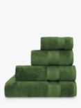 Jasper Conran London Zero Twist Cotton Fast Drying Towel, Forest Green