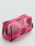Mango Soles Floral Wash Bag, Bright Pink