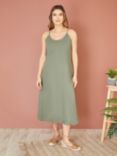 Yumi Relaxed Midi Linen Dress