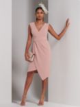 Jolie Moi Kiana Ruched Bodycon Dress, Dusty Pink